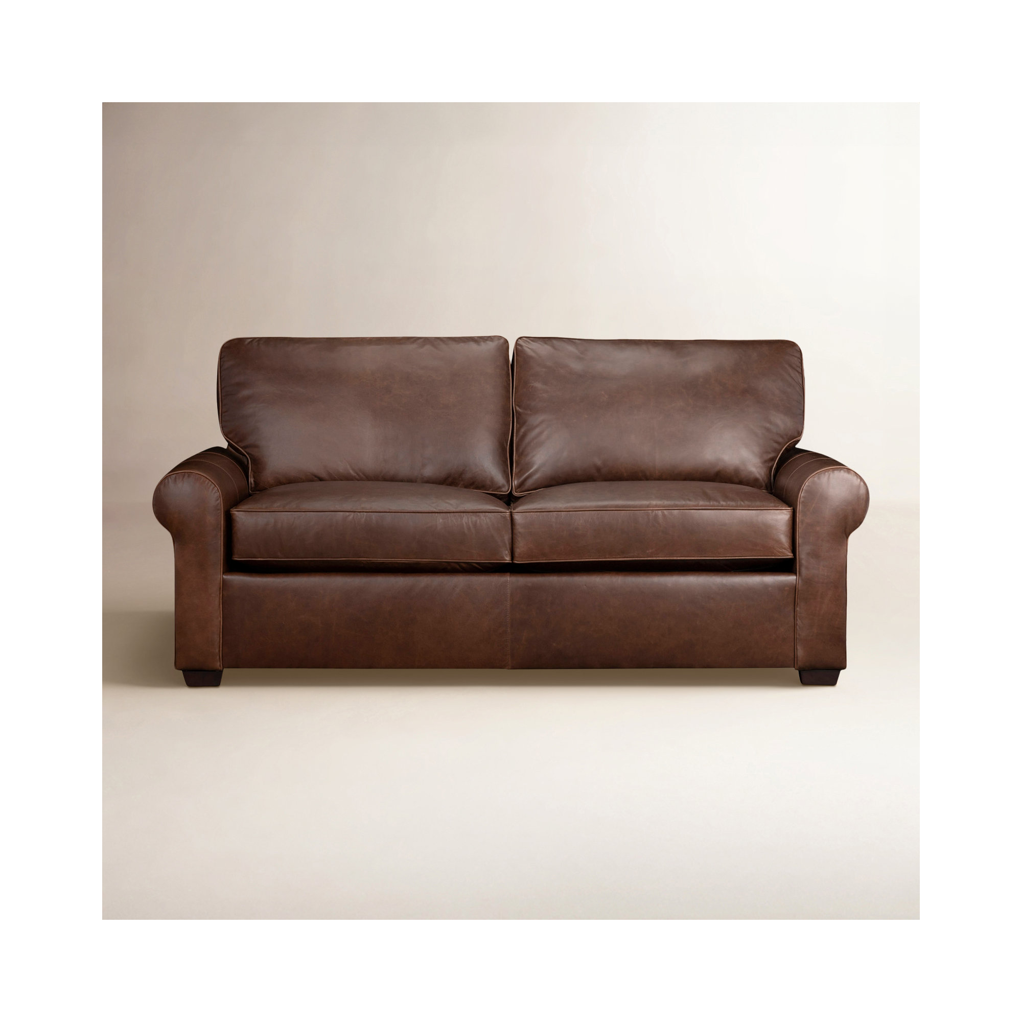 Porter 84" Genuine Leather Sofa, Bistro Rustic Genuine Leather