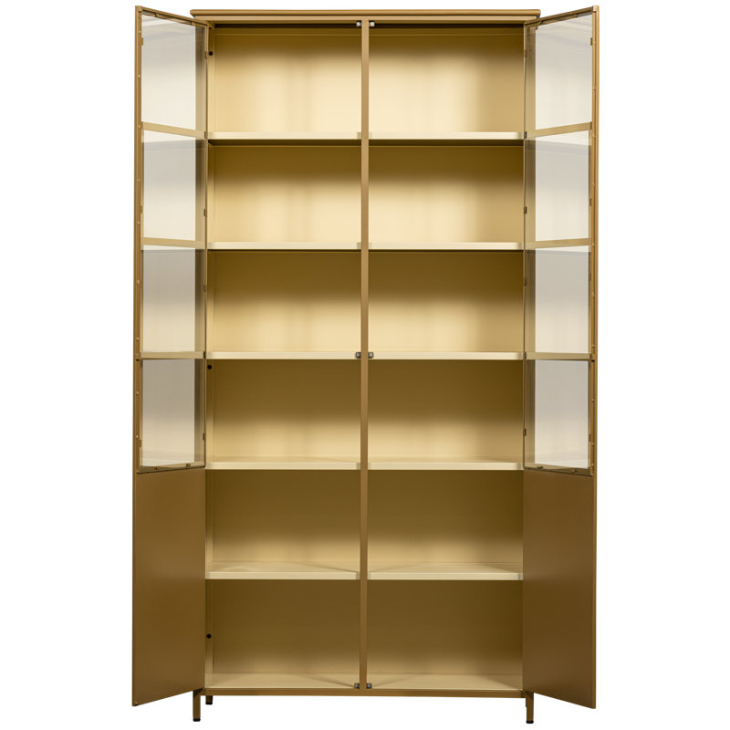 Exhibit 99 cm W Display Cabinet, Yellow