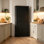 Grand garde-manger avec plateau en grain de chêne, tablettes réglables et rangement polyvalent pour la cuisine et le bureau à domicile