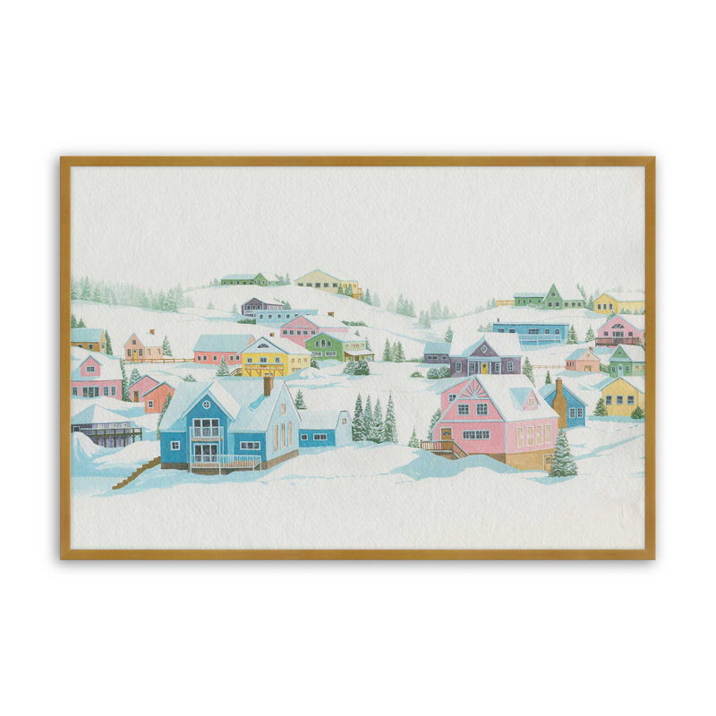 «Pastel Mountain III» par Grace Popp, reproduction d'art, H 12 po x l 18 po, Impression sur cadre ouvert sans papier mat