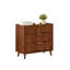 Ensemble de 2 commodes cannelées 3 tiroirs