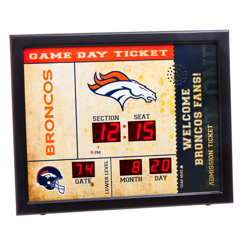 Horloge murale NFL, Broncos de Denver