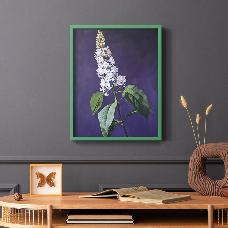 FLORAL Series CCXXX  -Premium Framed Print -Ready to Hang - No Nails Required