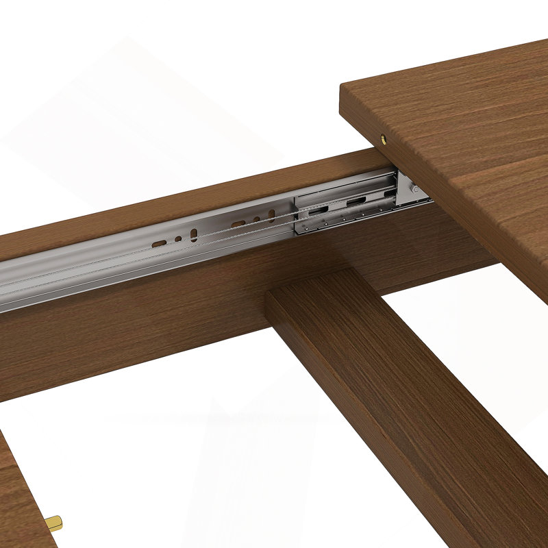 Table de salle à manger, grande table de cuisine extensible de 106,3 po, Oak