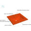 Comptoir de meuble-lavabo en résine de polyuréthane à surface solide avec lavabo, couleur durable, couleur uniforme, facile à nettoyer, trop-plein intégré, l 37 po x P 22 po-111812284