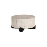 Core Coffee Table, Black Base, Bleached Top