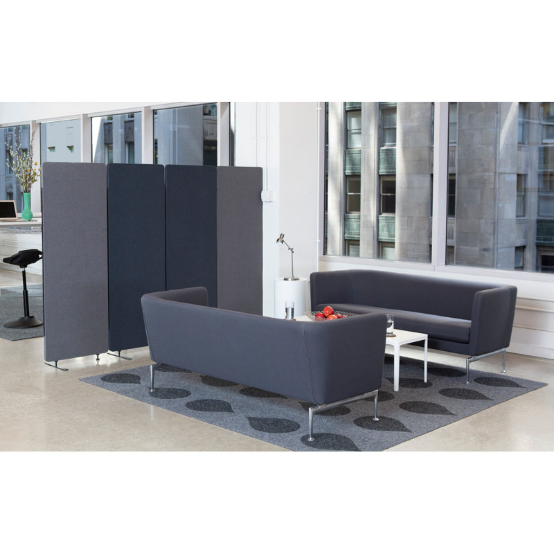 Cloison autoportante 1 panneau Reclaim Acoustique, Gris ardoise