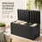 180 Gallon Durable resin outdoor storage deck box with waterproof uv-resistant design, good for patio cushions, pool toys and garden tools