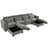 U_Style U-shaped Freely Transformable Modular Corner Sofa with Two Ottomans-465665356