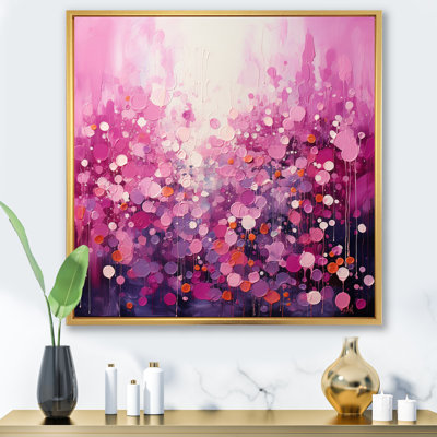 Magenta Magic - Abstract Landscape Canvas Wall Art