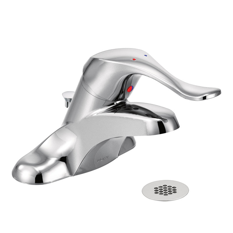 M-Bition Centerset Bathroom Faucet with Optional Pop-Up Drain