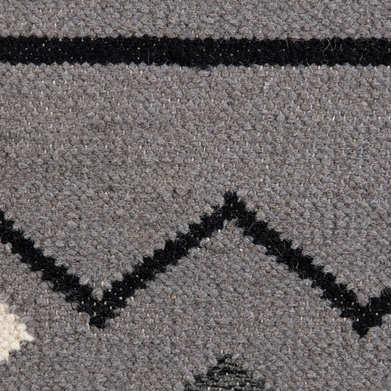 Dove Gray 9' x 12' Handwoven Wool Area Rug