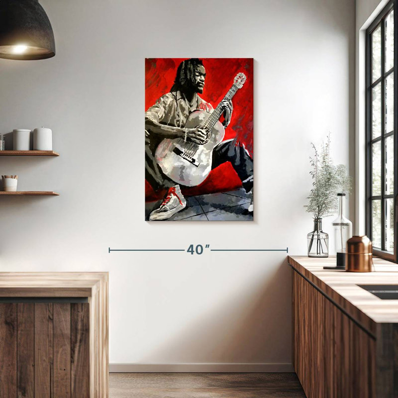 Abarca Jazz Player, 36" H x 24" W