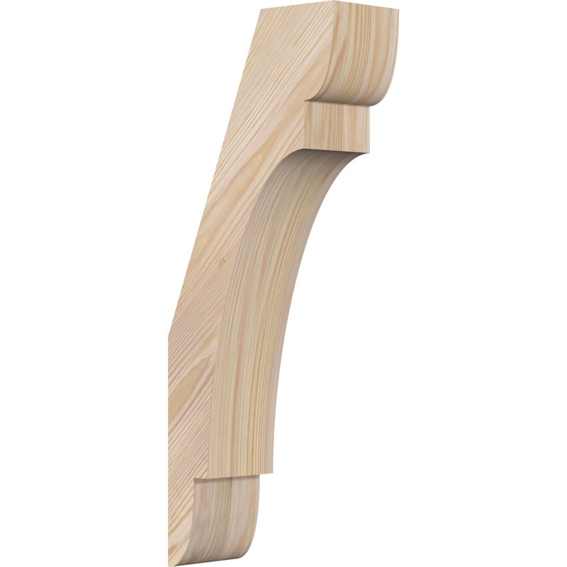 14" Smooth Douglas Fir Wood Corbel Brace