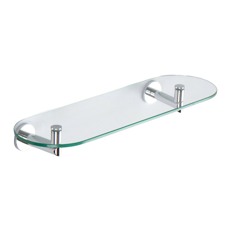 Sine Shelf, Polished Chrome, 2.5" H x 24" W x 5.7" D