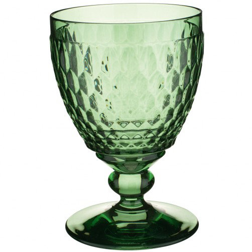 Villeroy & Boch Boston Crystal Red Wine Goblet, 6.75 oz, Green, 11 oz.