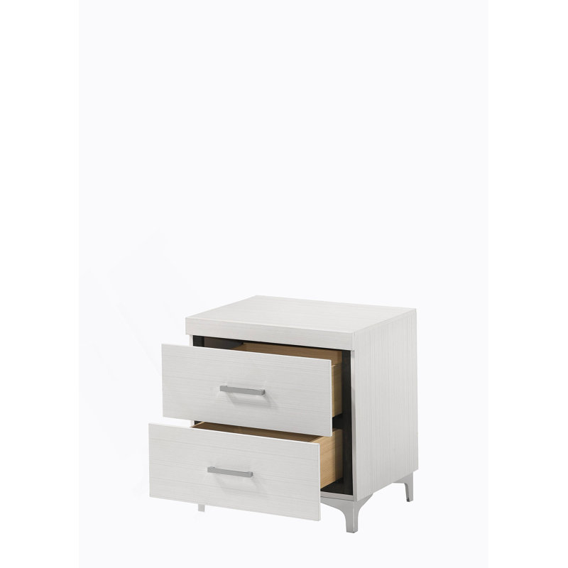 Table de chevet blanche