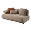 Canapé modulaire avec repose-pieds Carrick BEIGE SANDWICH