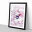 A Butterfly Upon A Flower In Abstract - Single Picture Frame Painting-55457341-55457347