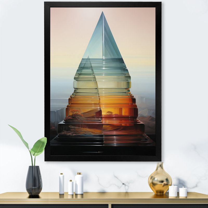 Reproduction sur toile abstraite Hardedge Art Translucent Transitions FDP72670, Noir, H 20 po x l 12 po x P 1 po
