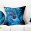 Fractale de trou de ver bleu magique - coussin imprimé abstrait-29892932-29896387
