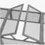 Large Wooden Rabbit Hutch  Habitat Enclosure Outdoor Run and Lockable Doors , Gray