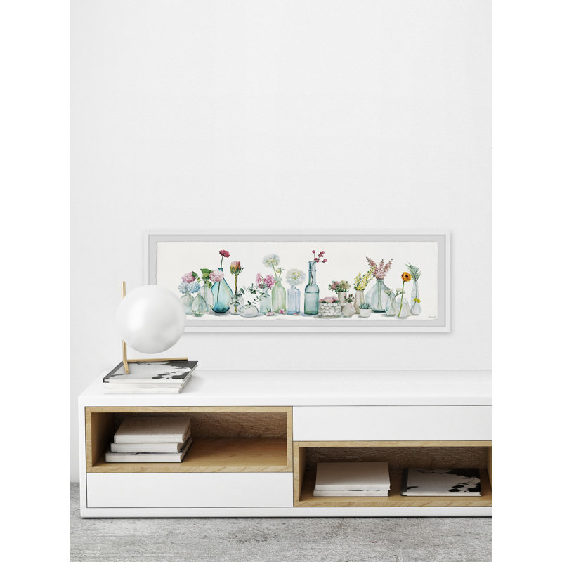 «Floral Show» par Marmont Hill, reproduction d'art sur papier, H 15 po x l 45 po x P 1,5 po