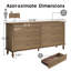 Commode double 6 tiroirs Rustic Farmhouse-191532230