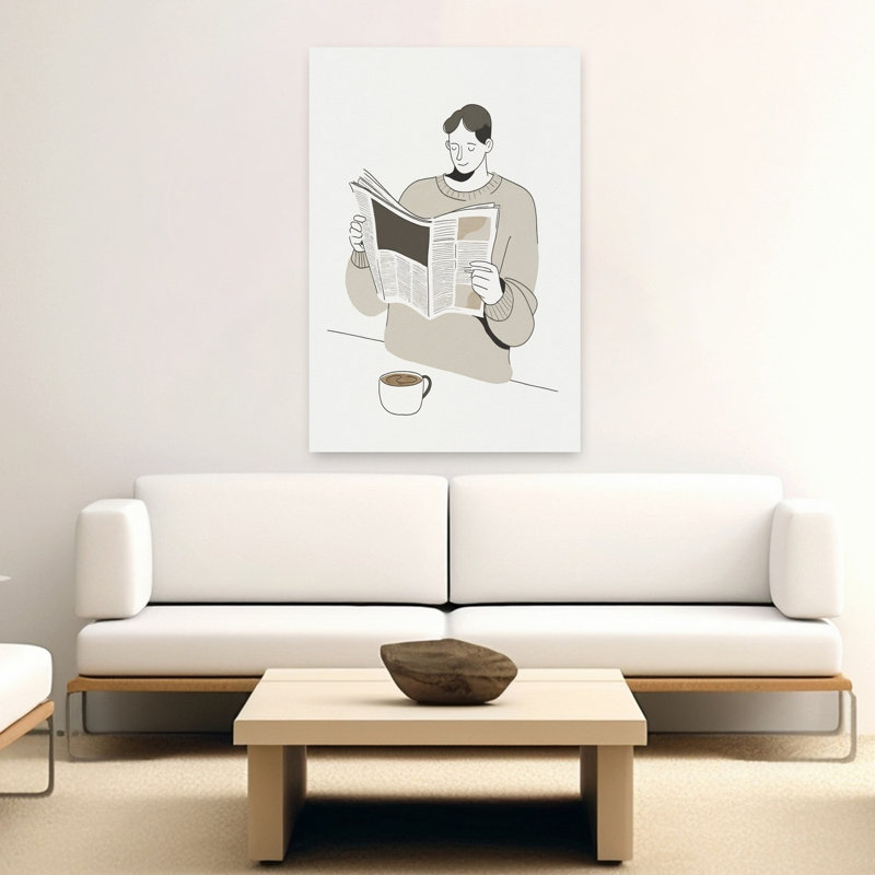 Art mural contemporain Morning, H 60 po x l 40 po