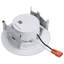 8W 4 Inch LED Downlight Retrofit 27K/30K/35K/40K/50K CCT Selectable Flat Wafer Round