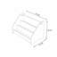 Modern Bookshelf, White & Natural Finish, 22.4 x 15.0 x 13.4 inches | 100% MDF, Thickness: 0.5 inches | Stylish Storage Solution for Home & Office