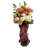Shevell Nodular Avant-Garde Sculpted Glass Grape Burgundy Purple Tabletop Vase