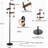 Industrial Black Metal Tree Dimmable Floor Lamp