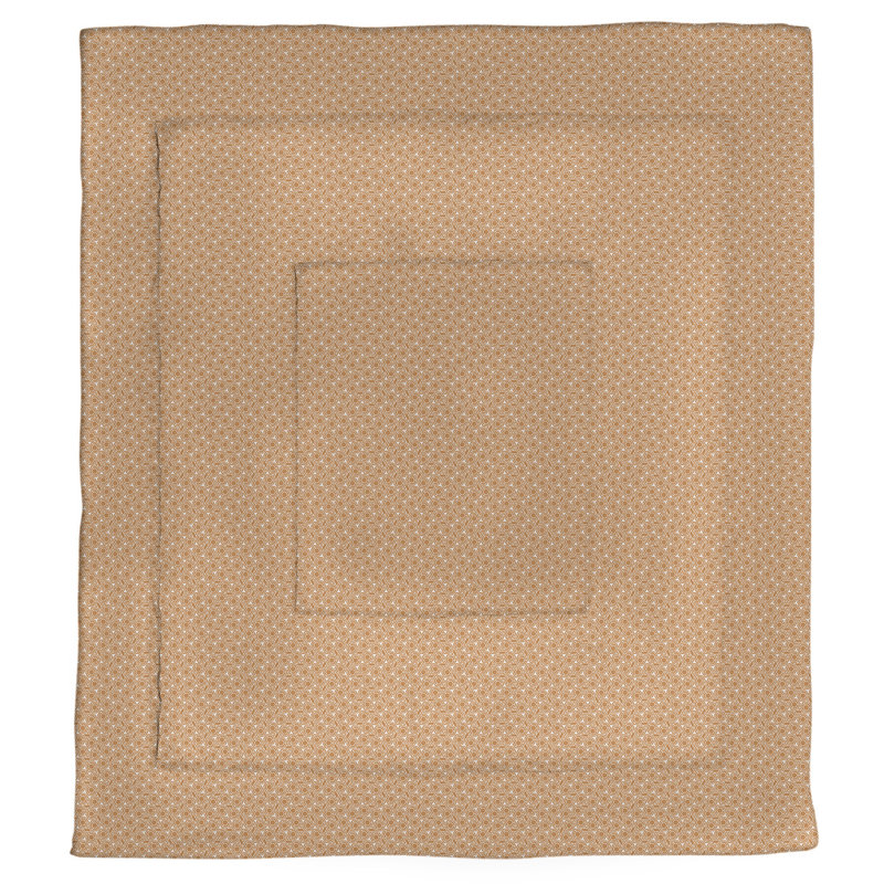 Édredon simple réversible Katelyn Elizabeth, Édredon très grand, Orange / blanc