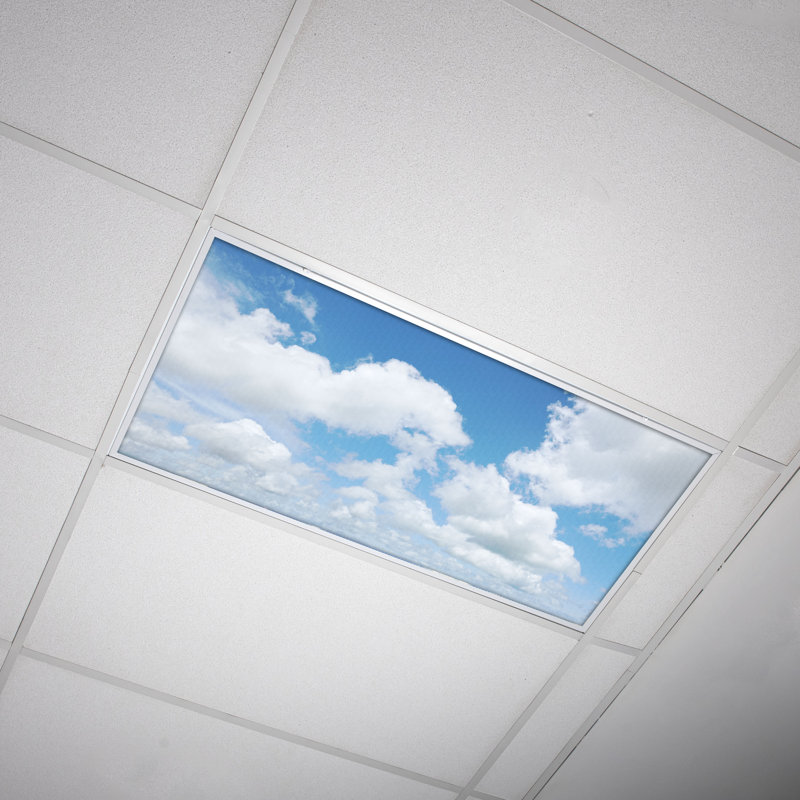Octo Lights - Fluorescent Light Covers - Flexible Ceiling Light Diffuser Panels - Decorative Clouds - For Classrooms And Offices - 002
