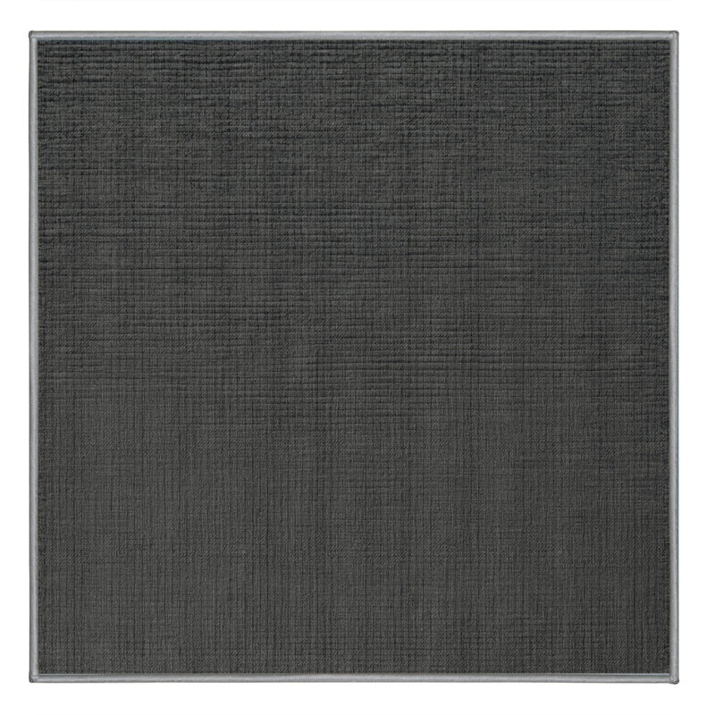 Machine Washable Solid Gray Area Rug, Square 5'