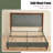 Wooden platform bed with upholstered base-2029263061-2029263064