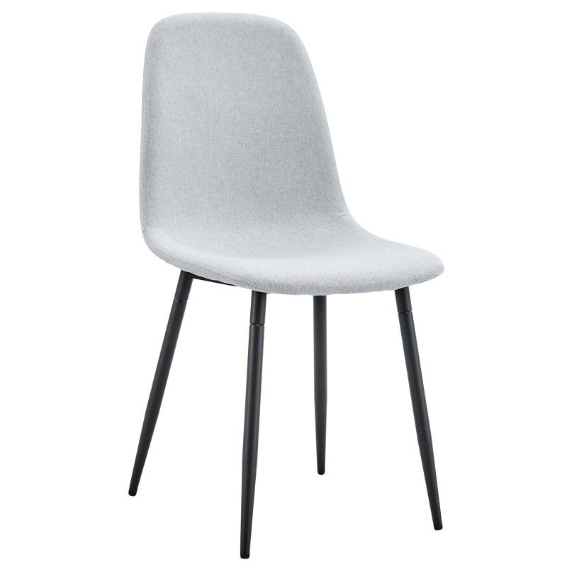 6 Gray Dining Chair Collection - Modern Home Style. Breathable Material, Solid Metal Legs, Slip Feet, Easy Assembly Process Maintained Comfortable Chairs ( Of 6) Decoration. Integrated Seat Back,