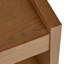 Banc en bois massif et tissu de style milieu du siècle pour chambre et salon-1607547051