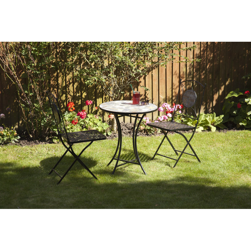 Round 3 - Piece 2 - Person 60Cm L Outdoor Bistro Set