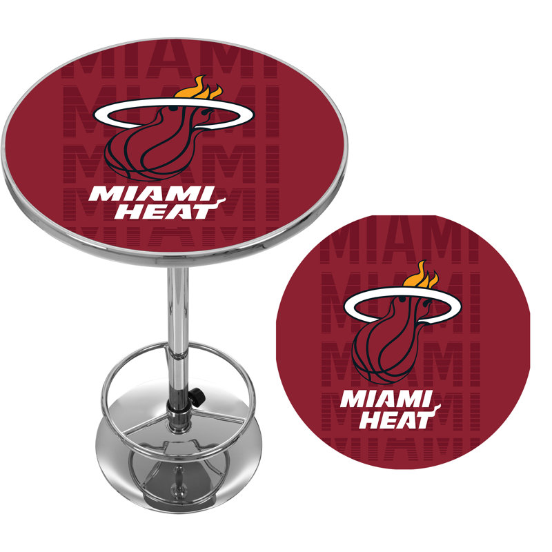 Table de bar avec repose-pieds NBA City, Heat de Miami