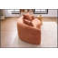 Canapé d'angle incurvé en chenille LY-042 : double profondeur (54 et 68 cm), rose corail, sans assemblage, compact pour petits espaces, 181 kg, 170 cm de longueur-1948292049-1948292052