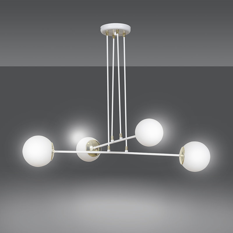 Cecily 4 - Light Kitchen Island Pendant, White