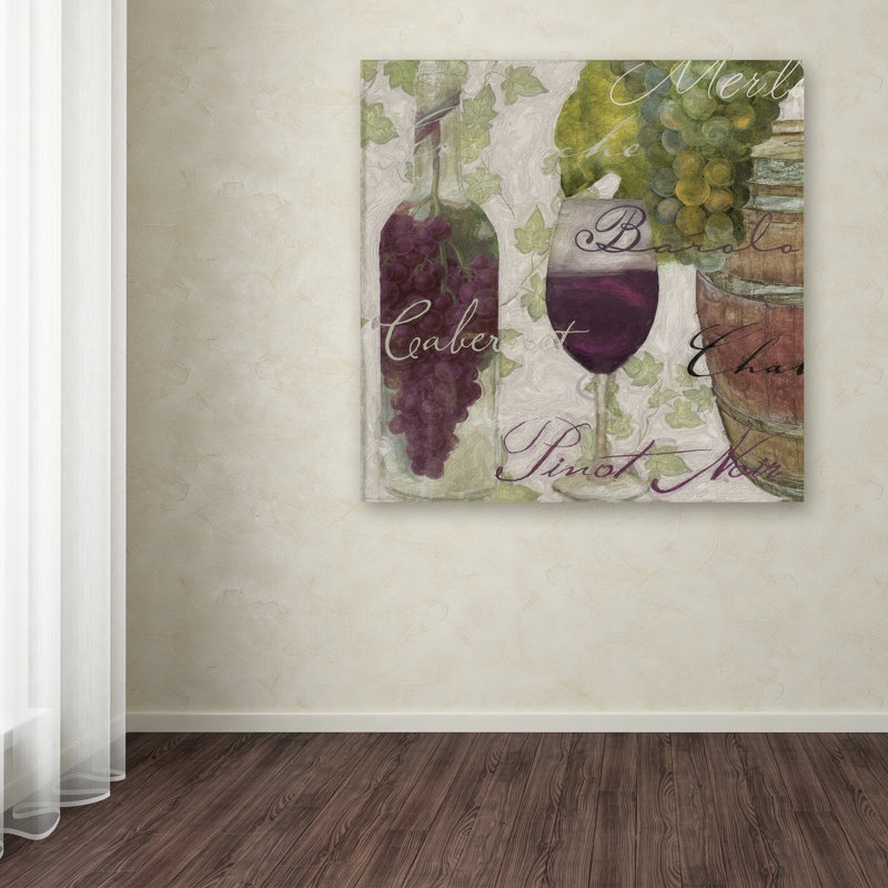 «Wine Cellar I» par Jadaya, impression sur toile tendue, H 14 po x l 14 po x P 2 po