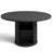47" Modern Round Dining Table with Hidden Compartment – 2-Tier Storage Shelf and Wood Slat Base, Wood Kitchen Table-1788270606
