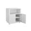 Armoire à roulettes pour imprimante avec 2 portes et tablette de rangement pour le bureau à domicile