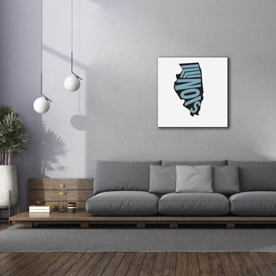 'Illinois 2' by Art Licensing Studio Canvas Wall Art