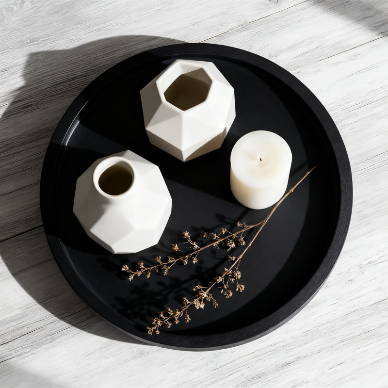 Plateau rond en bois pour la décoration intérieure, comptoir de cuisine rustique, meuble-lavabo et table basse avec finition imperméable