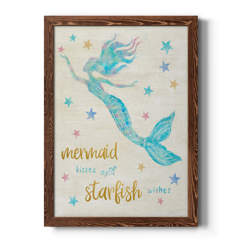 «Mermaid Kisses», reproduction sur toile encadrée, H 44 po x l 31 po x P 1 po, Érable
