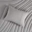 3 édredons double / grand Puffy, style gris, rembourrage de 350 g / m², -, lavable à la machine, contient et 2 taies décoratives, étiquetées, incluses